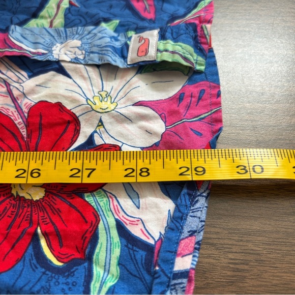 Vineyard Vines Blue Floral Button Down Shirt L - Picture 9 of 10